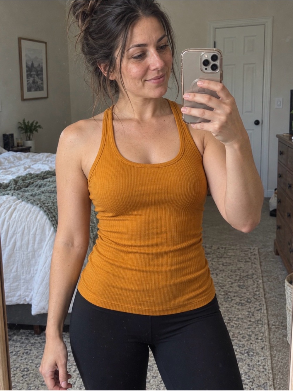 Lululemon Ebb to Street Tank Size 4 Citrus Sizzle Tone NWT Built-In Bra